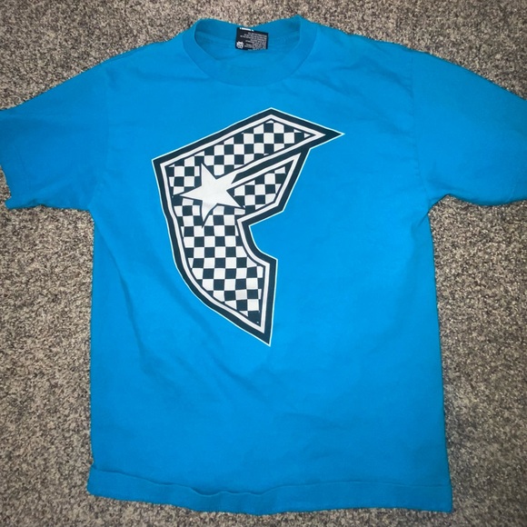 Famous stars and straps blue BADGE OF HONOR CHECKERED TEE SHIRT - Picture 2 of 5